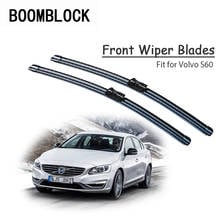 BOOMBLOCK 2pcs Car Accessories Windshield Rubber Original Wiper Blades Arm Kit For Volvo S60 2018 2017 2016 2012-2000 2024 - buy cheap