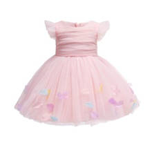 2020 новое розовое платье для маленьких девочек, платья для первого дня рождения, платье принцессы для малышей, вечерняя одежда для малышей, церемония B103 2024 - купить недорого