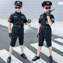 Halloween Carnival Party Kids Policemen Special Force Cosplay Costumes Cop Officer Pretend Clothing Boys Girls Christmas Gift 2024 - buy cheap