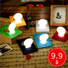 2-Pack LED Card Lamp Bank Card Size Wallet Card Lamp Novelty Nightlight Festival Romantic Candlelight 2024 - buy cheap