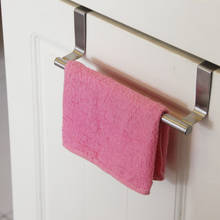 Stainless Steel Cabinet Cupboard Door Hanging Rack Towel hanger scouring pad holder Bathroom shelf Kitchen organizer 2024 - buy cheap