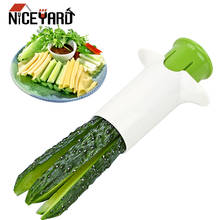 NICEYARD-rallador de zanahoria y pepino, cortador de verduras y frutas en espiral, herramientas de cocina, utensilios de acero inoxidable 2024 - compra barato