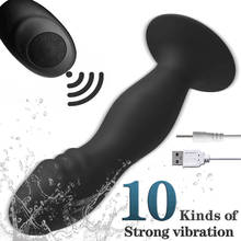 abdo Wireless Remote  Control  10 Speeds G-spot Vibration Prostate Massager Anal Vibrator Sex Toys For Women Vibrating Butt Plug 2024 - buy cheap