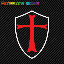 Multi-color Knight's Templar Shield Sticker Die Cut Decal Vinyl Knight Stickers for Motos, Cars, Laptops, Phone 2024 - buy cheap