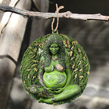 Mother Earth Statue Pendant Earth Green Millennial Gaia Mother Goddess Pendant Necklace Mother Fashion Jewelry Unisex 2024 - buy cheap