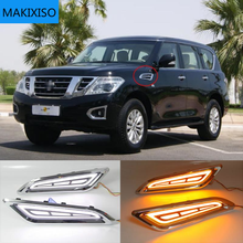 For Nissan Patrol Y62 Armada Accessories 2015 2016 2017 2018 2019 LED DRL Flowing Turning Light Signal Lamp Side Vents Sticker 2024 - buy cheap