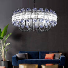 Modern Lustre Crystal Led Chandelier Lighting Metal Living Room Led Pendant Chandelier Lights Dining Room Hanging Lamp Fixtures 2024 - buy cheap