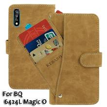 Leather Wallet BQ 6424L Magic O Case 6.35" Flip  Fashion Luxury Front Card Slots Cases Cover Business Magnetic Phone Bags 2024 - buy cheap