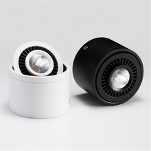 Новый вращающийся на 360 градусов COB светодиодный светильник 7 Вт 12 Вт 20 Вт точечный светодиодный светильник поверхностного монтажа COB светодиодный потолочный светильник Бесплатная доставка 2024 - купить недорого