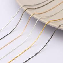 0.8mm Copper Wire Chain Necklace Chains Link for Jewelry Making Tail Extender Chain DIY Necklace Connector Supplies 2024 - buy cheap