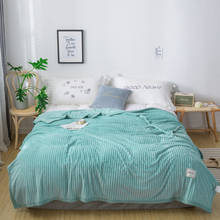 Cobertor de lã listrado macio para camas, cobertor macio listrado para adultos/crianças 2024 - compre barato