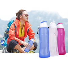 500ML Silicone Outdoor Travel Summer Bottle Portable Water Sports Folding Bottle Durable SAL99 2024 - buy cheap