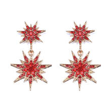 Bohemian Gold Long Drop Earrings for Women Fashion Metal Maxi Sun Flower Dangle Drop Earrings Jewelry Wedding Party Gifts 2024 - buy cheap