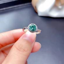 Anel de moissanite verde crepitante para mulheres, joia anel de noivado para casamento, 2020, presente de aniversário, amor, novo, 925 2024 - compre barato
