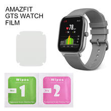 1/2/5 pces película protetora para amazfit gts série relógio inteligente pulseira protetor de tela cheia hidrogel filme não temperado vidro 2024 - compre barato