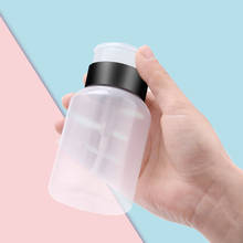 Botella de bombeo de esmalte de uñas, botella de bombeo de Alcohol líquido, limpiador de Gel UV, contenedor de plástico vacío, 2 colores, 200ml, 1 unidad 2024 - compra barato