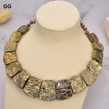 19 "титановое ожерелье золотого цвета с кристаллами 2024 - купить недорого