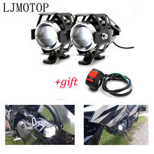 Faros LED auxiliares de 12V para motocicleta, lámpara U5, foco para Yamaha WR450F WR250R WR250X SEROW 225 250 TTR125 TTR250 2024 - compra barato