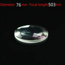 Lente de vidrio óptico de aumento, dispositivo de procesamiento de prismas, diámetro de 76mm, longitud Focal de 503mm 2024 - compra barato