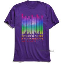 Music City T Shirt Men Purple Tshirt Cotton Fabric Student Short Sleeve Tops Tees Print T-shirts Discount O Neck Streetwear 2024 - buy cheap