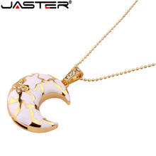 JASTER Crystal USB Flash Drive 4GB 8GB 16GB 32GB 64GB Jewelry Necklace Moon Star Pen Drive Usb Memory Drive Gifts 2024 - buy cheap