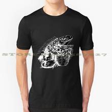 Iguana camiseta gráfica personalizada para iguana, camiseta engraçada criativa de dinossauro repelente iguana alive gecko com tatuagem de terrário bonita 2024 - compre barato