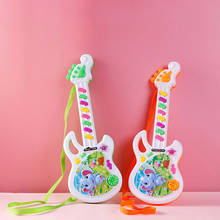 Mini brinquedo musical infantil, guitarra elétrica, brinquedo educacional, ukulele para crianças, instrumentos musicais #40 2024 - compre barato