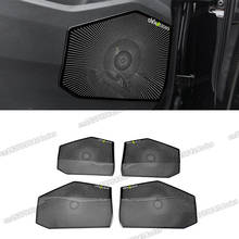 car door sound audio speaker anti-kick panel trims for volkswagen touareg vw cr 2018 2019 2020 2021 2022 interior accessories 2024 - buy cheap