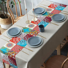 Mantel decorativo de PVC impermeable y a prueba de aceite, mantel Rectangular de estilo nórdico impreso, cubierta de mesa de cena, decoración del hogar 2024 - compra barato