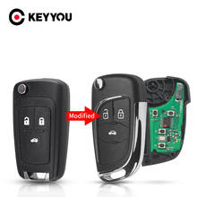 KEYYOU-llave remota de coche modificada para Opel/Vauxhall Astra Corsa E Insignia Zafira C 4/5-2009 2016/315 MHz, Chip ID46, 2/3/433 BNT 2024 - compra barato