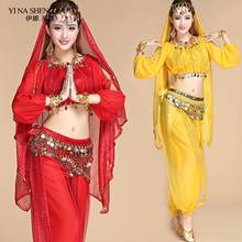 Bollywood Dance Costumes Indian Belly Dance Costumes Set For Women Chiffon Bollywood Orientale Belly Dance Costume Set 8pcs 2024 - buy cheap