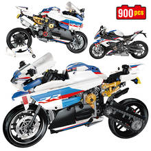 City Mechanic Motorcycle Racing Car Model Building Blocks Autobike DIY Bricks Assembly Toys For Children Gifts 2024 - buy cheap