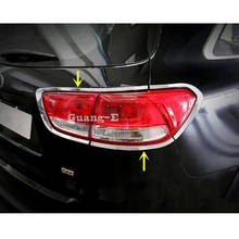 For Kia Sorento L 2015 2016 2017 Car Rear Tail Back Light Lamp Detector Frame Stick Chrome ABS Cover Trim Hoods 8pcs 2024 - buy cheap