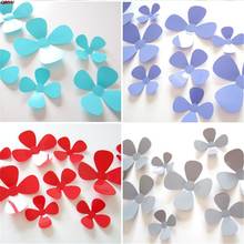 12pcs 3D Flower Wall Sticker For Kids Room Baby Girl Bedroom Decorative Stickers Nursery Wall Decal Home Decoration 5z 2024 - buy cheap