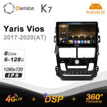 Ownice K7 6G+128G Ownice Android 10.0 Car Radio for Toyota Yaris Vios 2017 - 2020 GPS 2din 4G LTE 5G Wifi autoradio 360 SPDIF 2024 - buy cheap