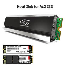 M.2 SSD NVMe радиатор кулер 2280 твердотельный жесткий диск радиатор M2 NGFF PCI-E NVME алюминиевый радиатор Охлаждающая Тепловая площадка 2024 - купить недорого