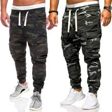 Joggers Men Cargo Pants Streetwear Men'S Fashion Loose And Handsome Pocket Jeans Harem Pants Tooling Camouflage Pants штаны 2024 - buy cheap