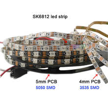 free shipping 1m SK6812 DC5V 4mm/5mm/7mm PCB addressable 5050 SMD 3535 RGB flexible LED strip 60/144 pixels/m IP30 led strip 2024 - buy cheap