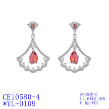 Classic Cubic Zircon Sector Earrings for Wedding, Crystals Dangle Earring for Bride, Women Girl Gift CE10580 2024 - buy cheap