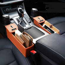 Car seat gap storage bag PU pocket shape for EMGRAND EC7 EC7-RV EC8 Geely Vision SC7 MK CK Cross Gleagle SC7 2024 - buy cheap