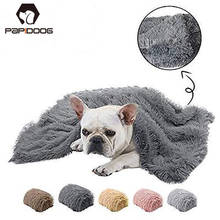 Double Layer Soft Pet Dog Blanket Cat Bed Mat Long Plush Warm Fluffy Deep Sleeping Cover for Small  Large Dogs puppy Mattress 2024 - buy cheap