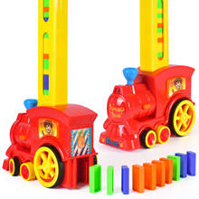 Kids Domino Train Blocks Set Domino Building Stacking Blocks Toys W50 2024 - buy cheap