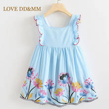 LOVE DD & MM-vestidos de princesa para niñas, ropa de verano para niños, vestido con lazo bordado de flores dulces, trajes para bebés 2024 - compra barato