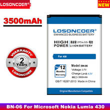 LOSONCOER 3500mAh BN-06 Battery BN06 / BN 06 for Nokia Microsoft Lumia 430 Battery Lumia430 2024 - buy cheap