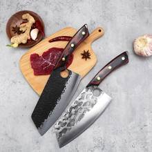 Sowoll Chinese Kitchen Knife 7.5 Inch High Carbon Steel Sharp Blade Chef Knife Cleaver Slicer Vegetable Meat Tool Cooking Knife 2024 - buy cheap