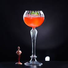 Copa de cóctel creativa con forma de calabaza, vaso de cristal transparente con personalidad, para vino, champán, Bar y fiesta, 300ml 2024 - compra barato