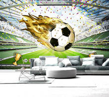 beibehang Custom wallpaper 3d photo mural huge football field background wall living room bedroom restaurant decoration painting 2024 - buy cheap