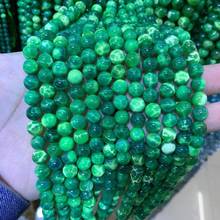 round green chalcedony stone beads natural gemstone DIY loose beads for jewelry making strand 15" wholesale ! 2024 - buy cheap