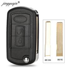 jingyuqin 10pcs Flip Remote Key Shell Case Fob 3 Button For LAND ROVER Range Rover Sport LR3 Freelander Evoque Discovery Sport 2024 - buy cheap