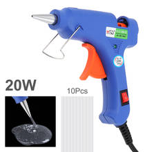 Hot Melt Glue Gun Industrial Mini Guns Thermo 20W Electric Heat Temperature Repair Tool DIY fit for With 7x100MM Glue Sticks 2024 - buy cheap